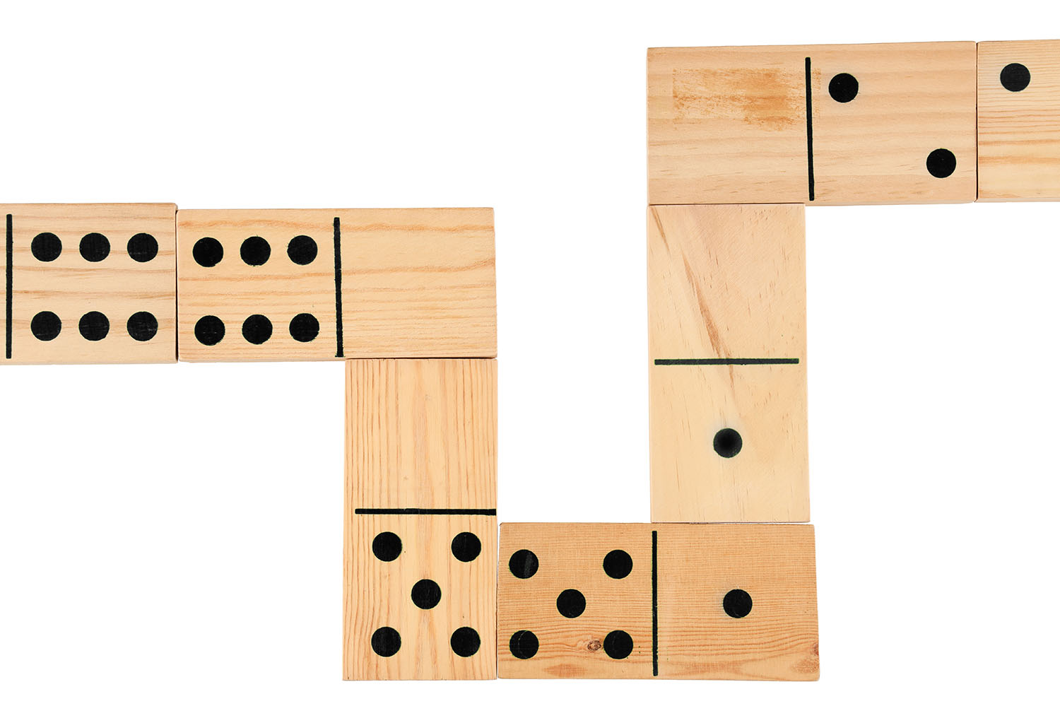 Domino Spiel aus Holz