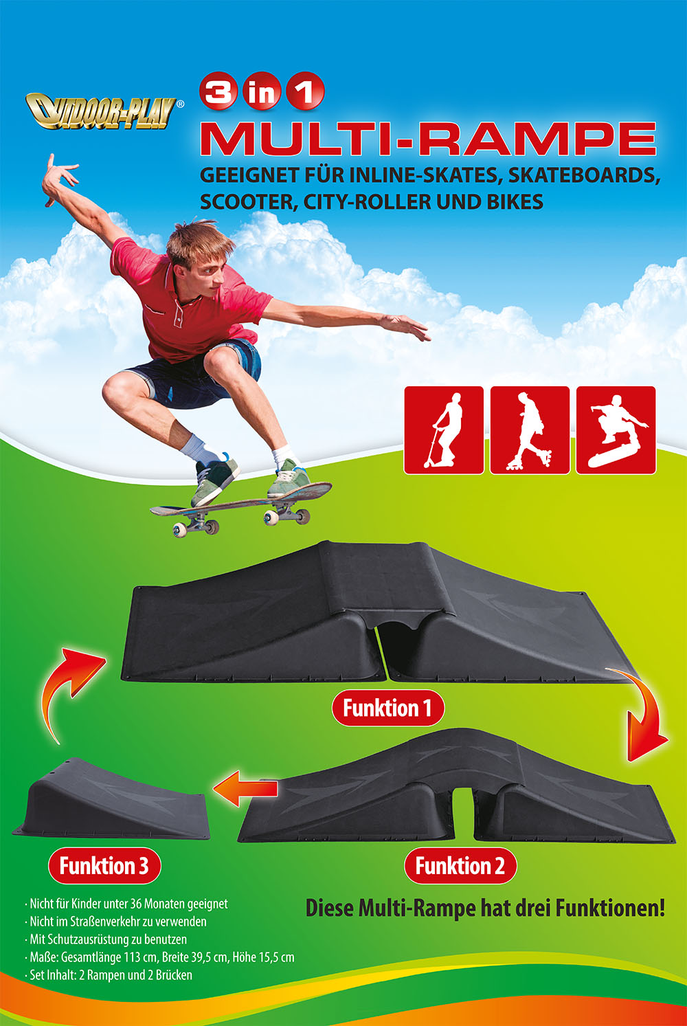 Skater Skateboard BMX Rampe